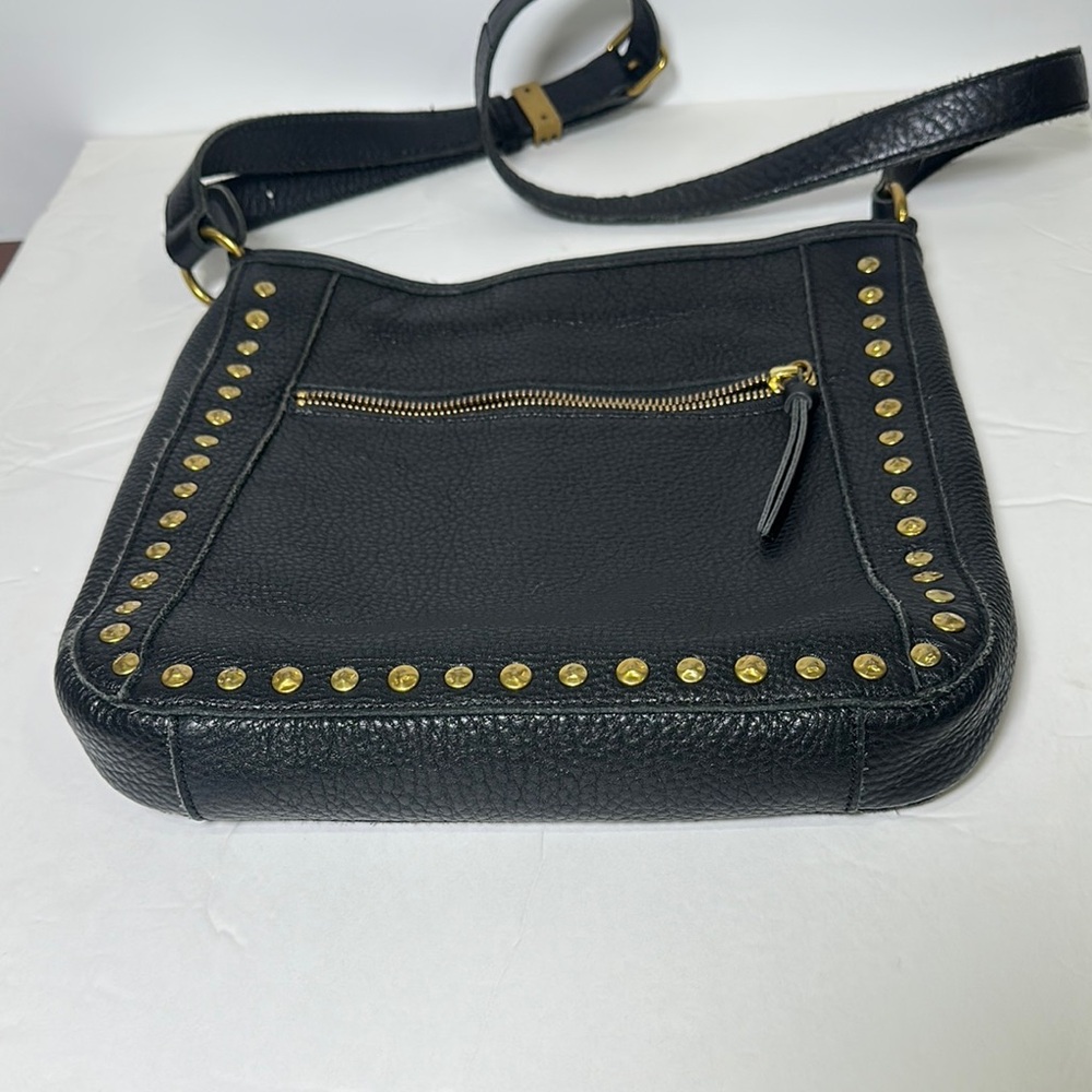 The Sak Collection Black Leather Studded Shoulder Bag